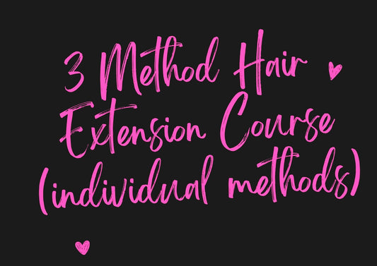 3 Method Hair Extension Course (individual methods)